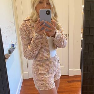 Lovers + friends two piece blazer and shorts